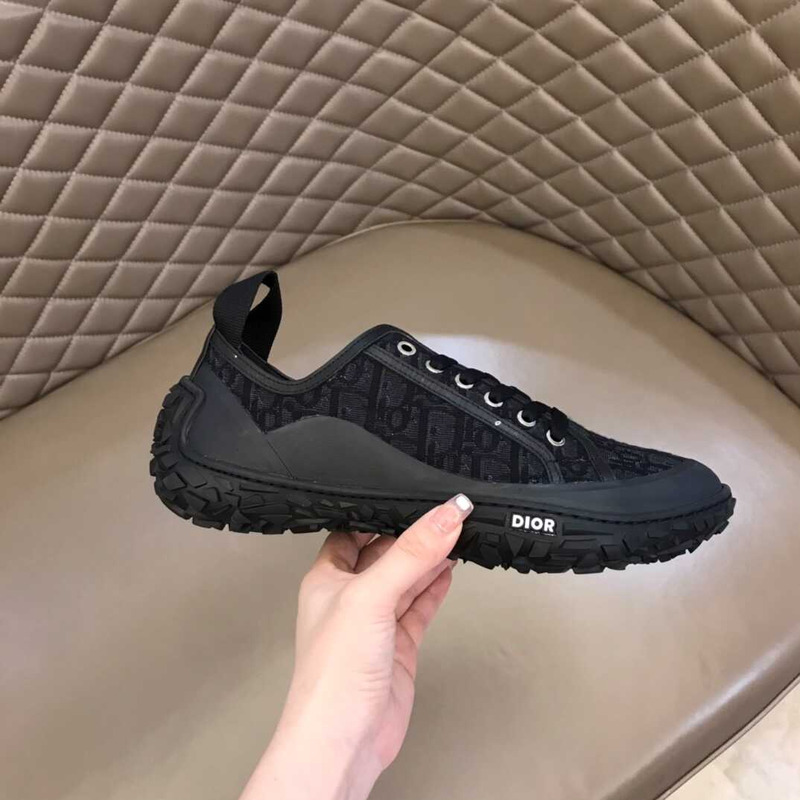 D*or D*orizon derby shoe black D*or oblique jacquard and rubber