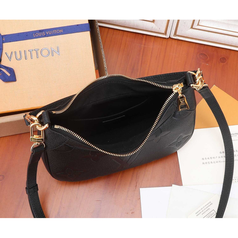 l**is V*t*n bagatelle empreinte leather black