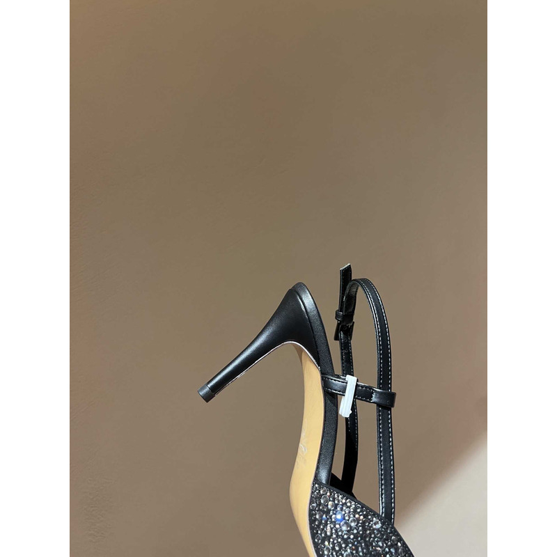 valentino glitter Di*m*nd high heel black
