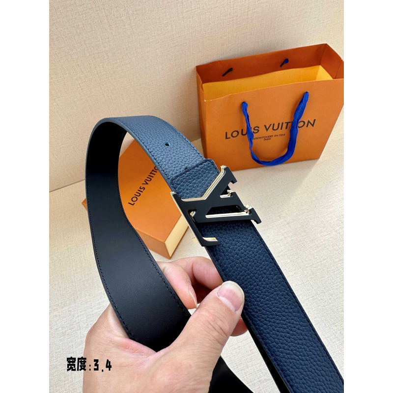 l**is V*t*n optic navy blue reversible belt