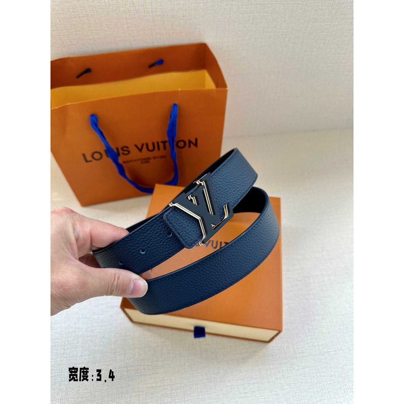 l**is V*t*n optic navy blue reversible belt