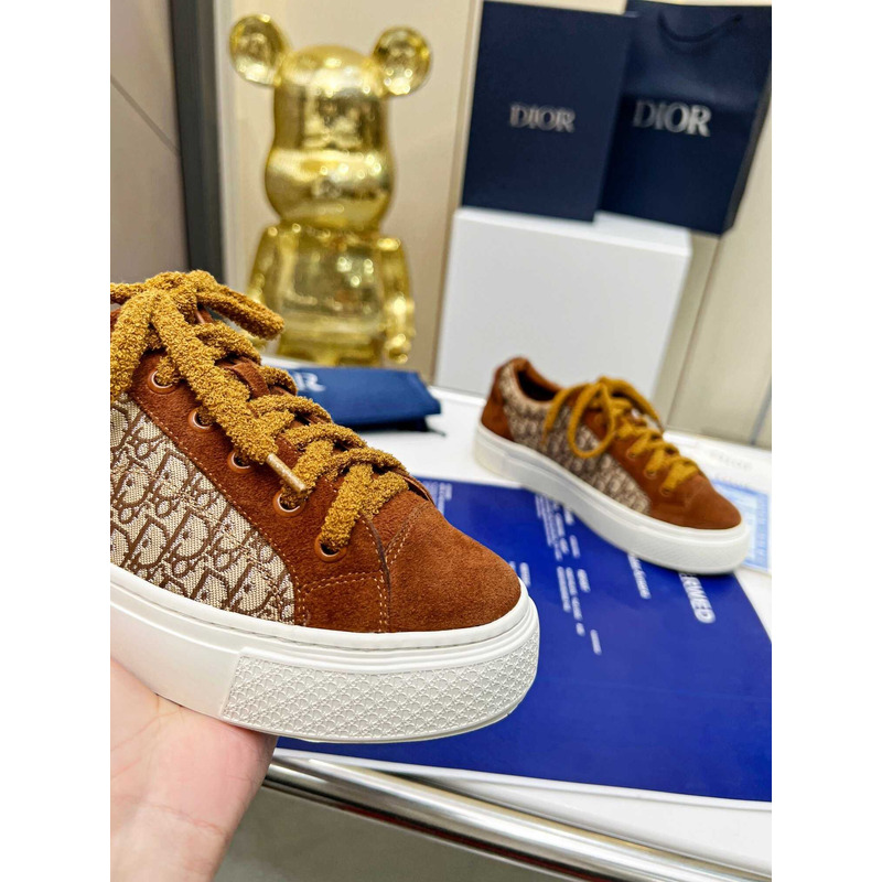 D*or tremaine emory monogram sneakers brown
