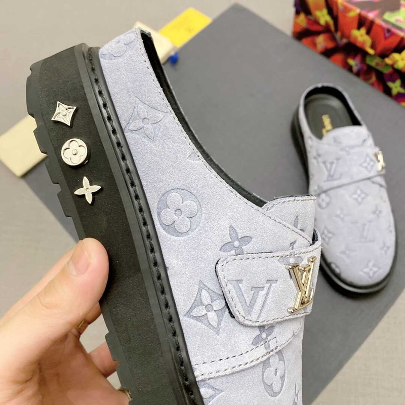 l**is V*t*n new monogram mules in white