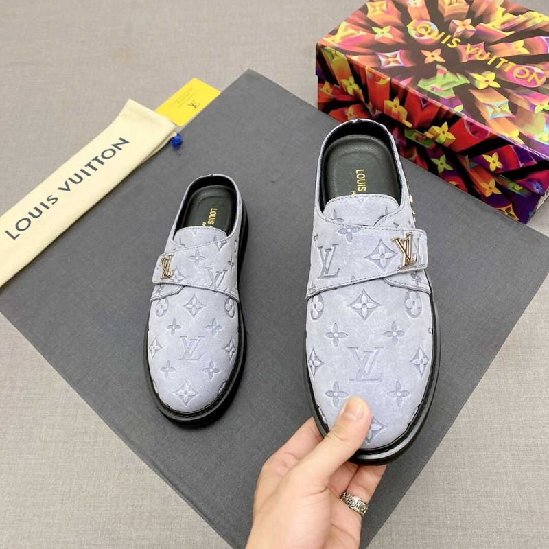 l**is V*t*n new monogram mules in white