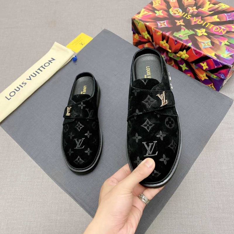 l**is V*t*n new monogram mules in black