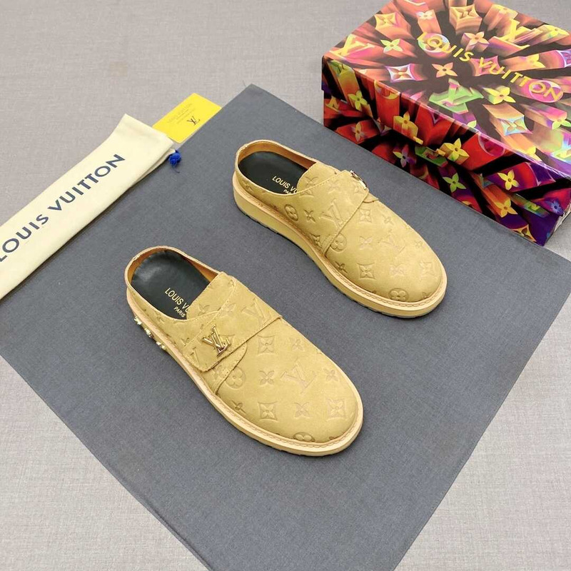 l**is V*t*n new monogram mules in yellow