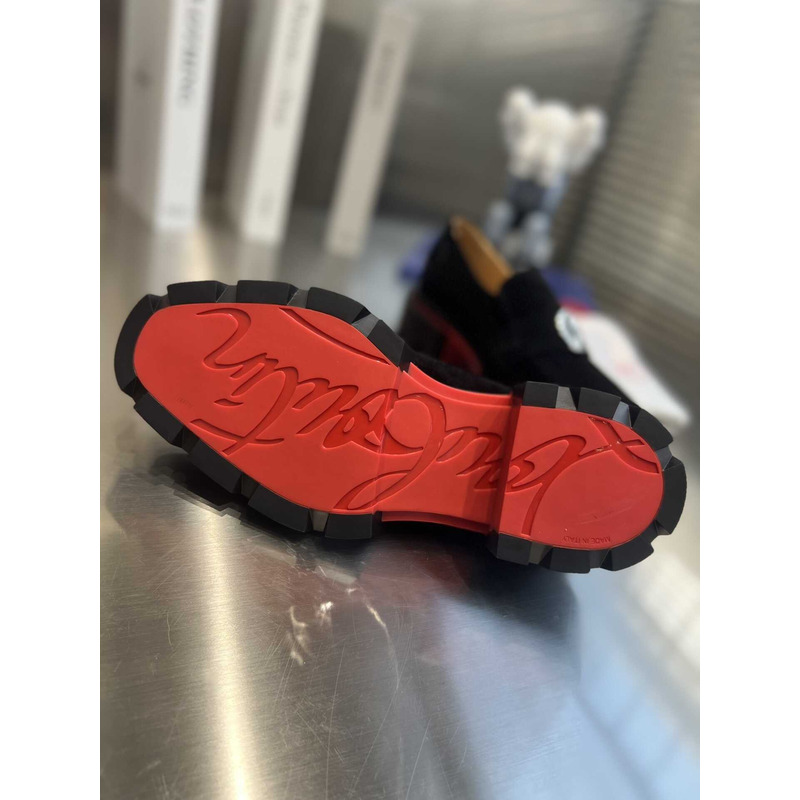 Ch**an louboutin moc loafers in black