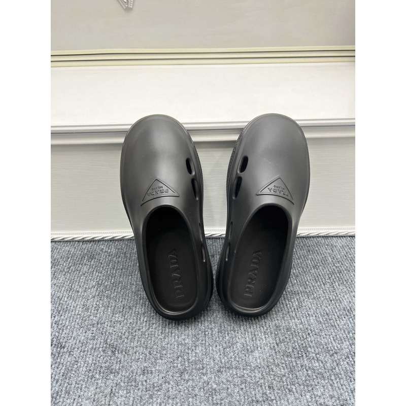 Pra*a foam rubber mules black