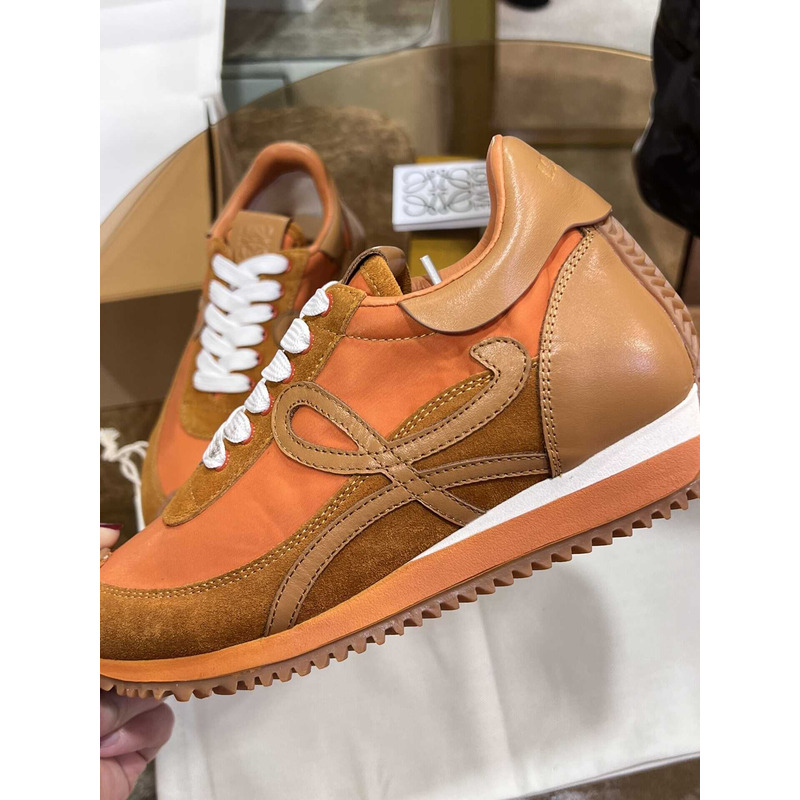 Loewe Flow Runner Logo Sneakers Orange