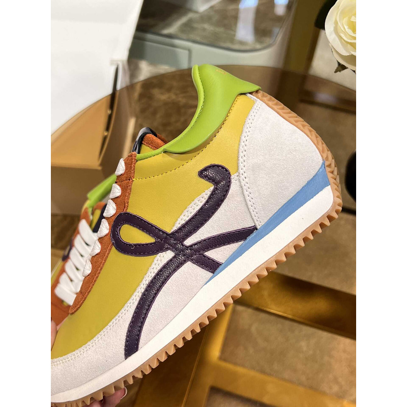 Loewe Flow Runner Logo Sneakers Yellow&White