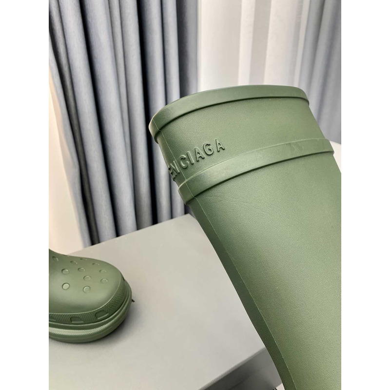 ba*len*cia*ga x Cr*0*s rubber boot army green