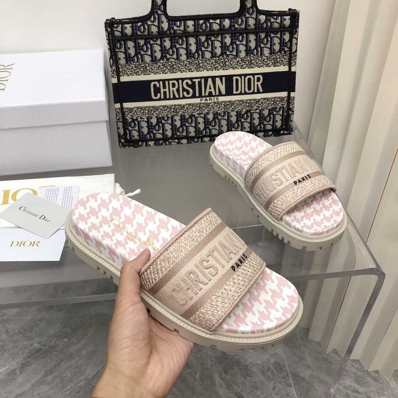 D*or leather sandals beige