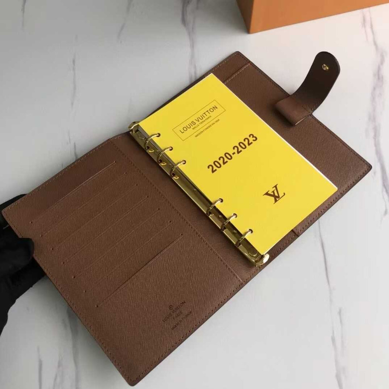 l**is V*t*n agenda cover mm ring monogram brown