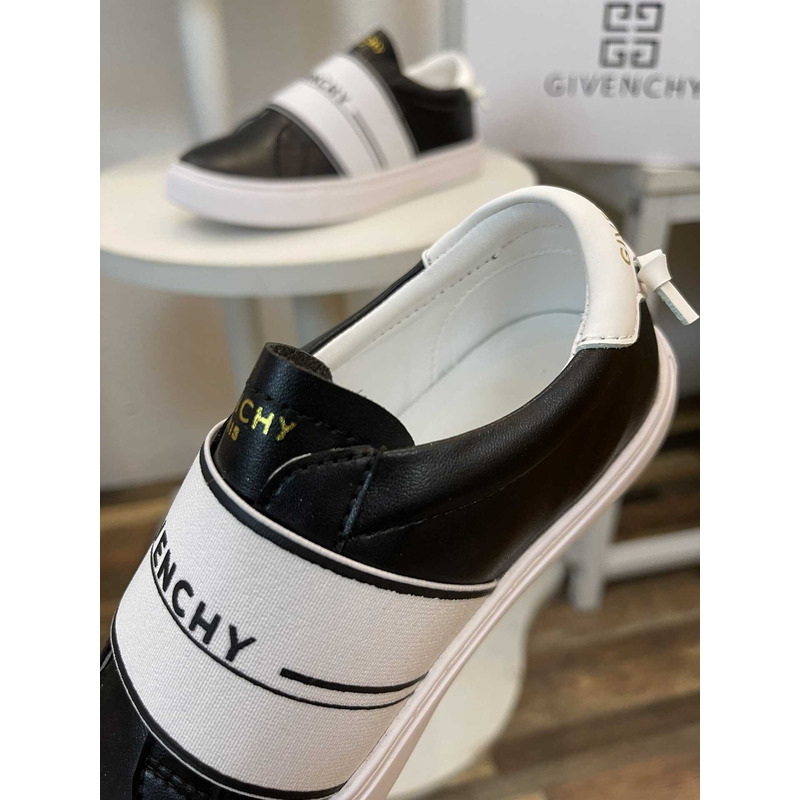 Givenchy Logo Kids Sneakers Black&White