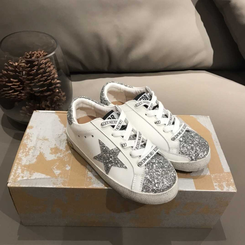 ggdb kids S*perstar glitter sneakers