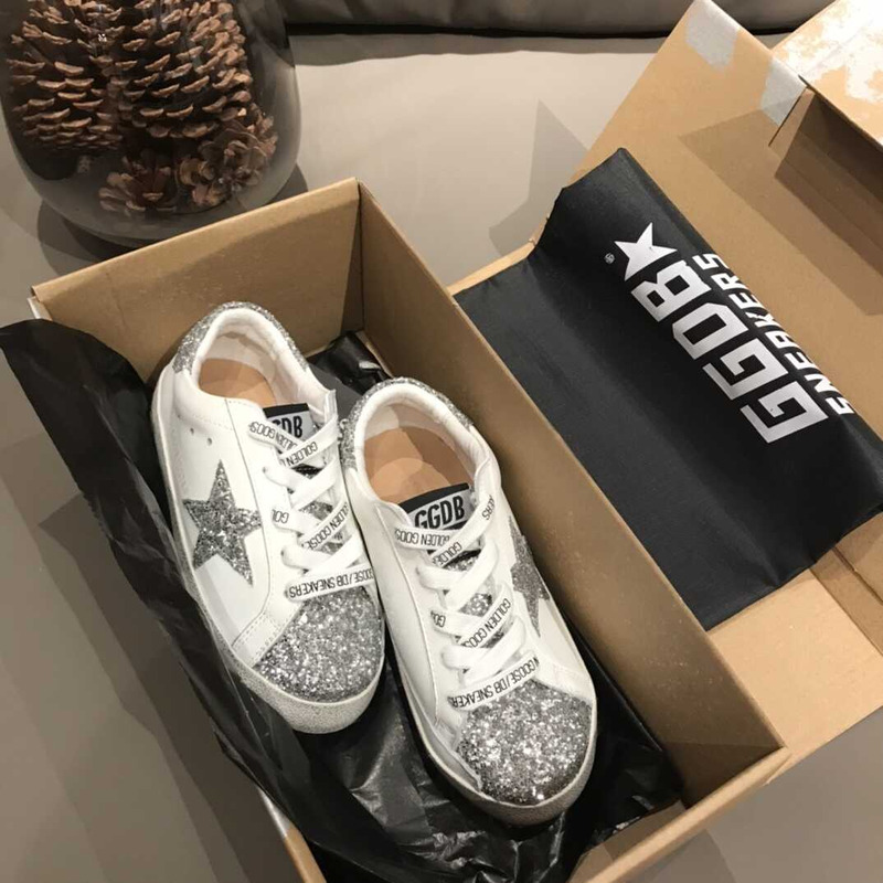 ggdb kids S*perstar glitter sneakers