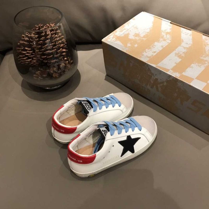 ggdb kids S*per-star white&black sneakers