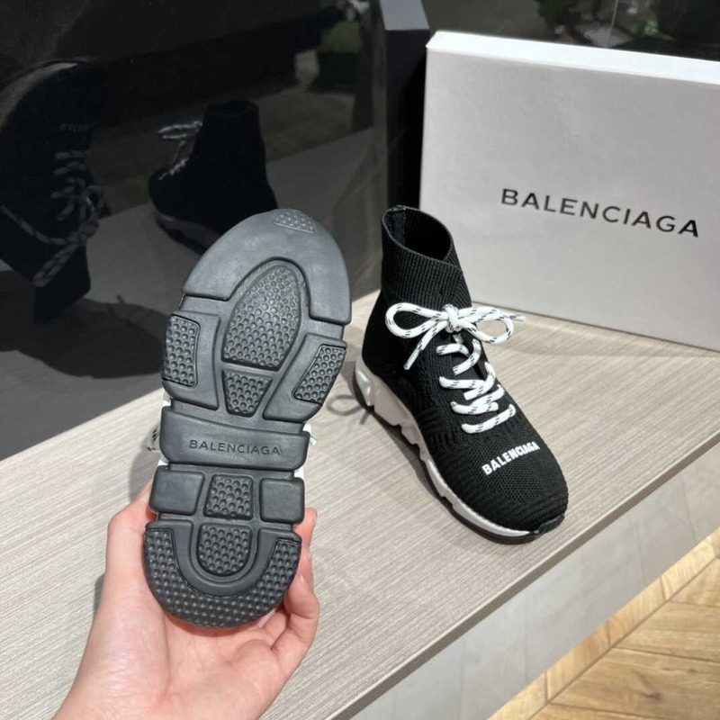 Ba*len*cia*ga kids speed 2.0 lace up black