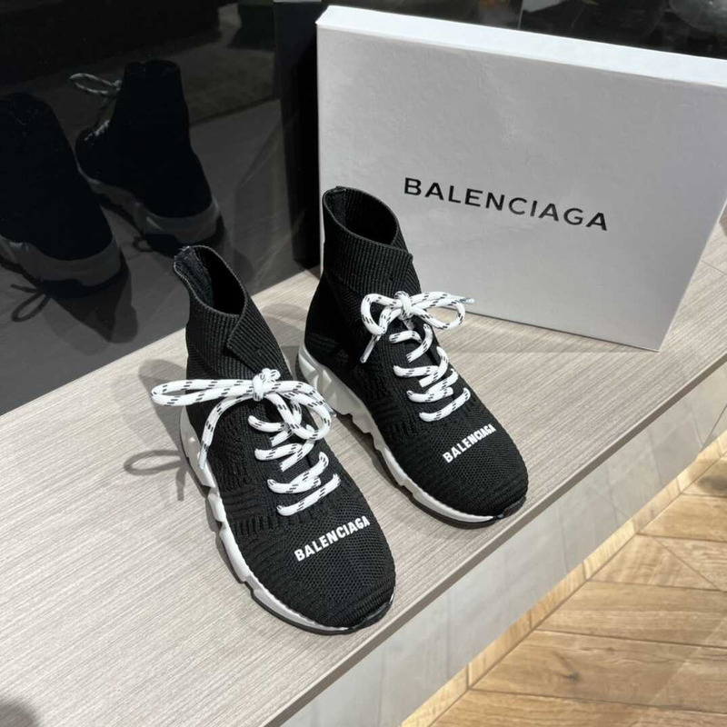 Ba*len*cia*ga kids speed 2.0 lace up black