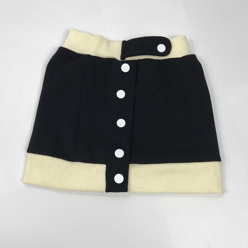 D*or kids embroidery letter jacket single breasted short skirt two piece matching set black
