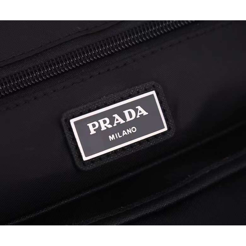 Pra*a re-nylon and saffiano leather tote