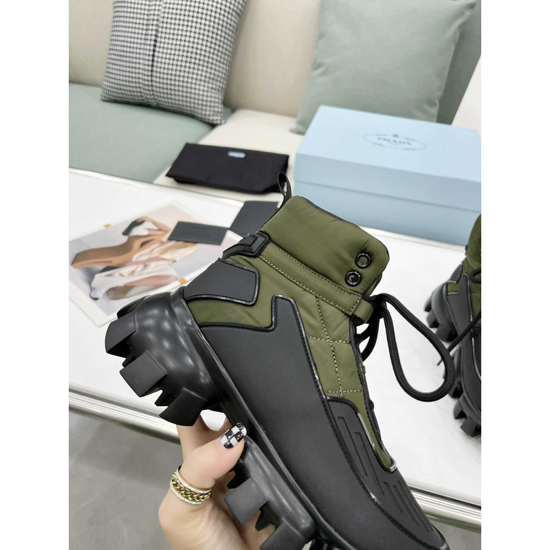 Pra*a cloudbust thunder high top sneakers black green