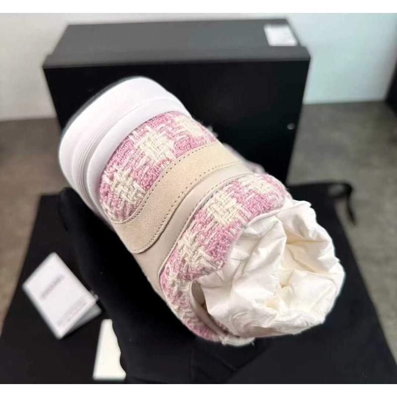 Ch*el low top trainer cc triple pink