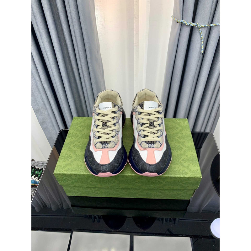 g*u*i multicolor pink gg S*p*e rhyton sneakers