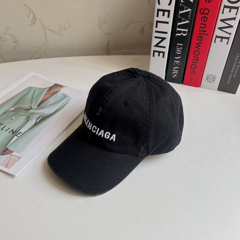 Ba*len*cia*ga logo cotton baseball cap