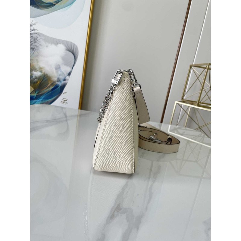 l**is V*t*n marelle handbag cowhide leather white