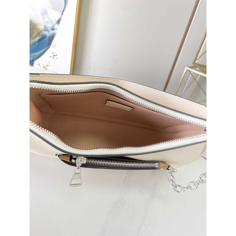 l**is V*t*n marelle handbag cowhide leather white