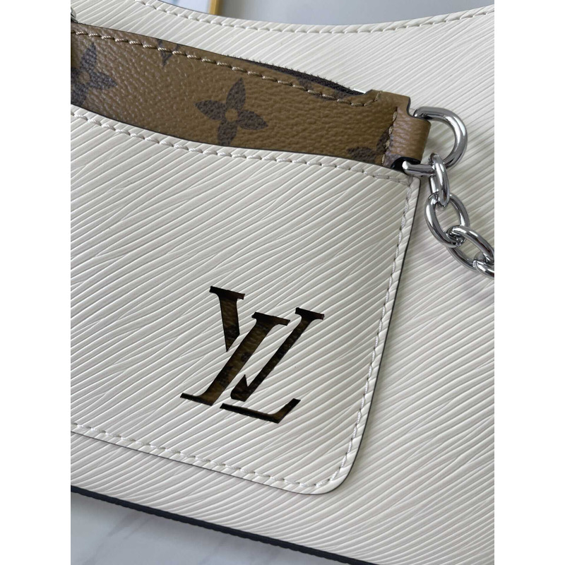 l**is V*t*n marelle handbag cowhide leather white
