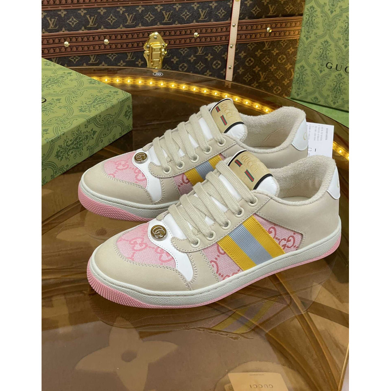 G*u*i screener sneaker beige pink