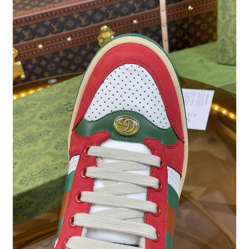 G*u*i screener sneaker green red