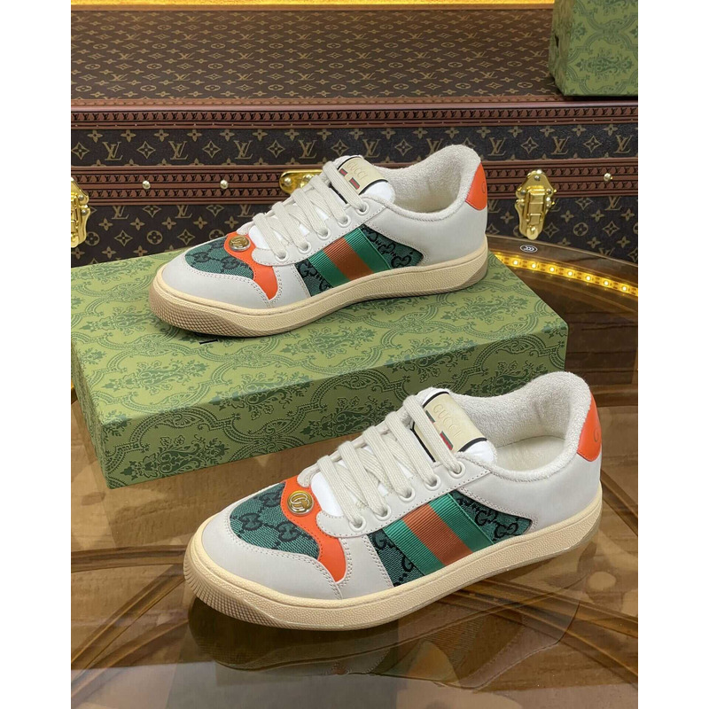 G*u*i screener sneaker beige green