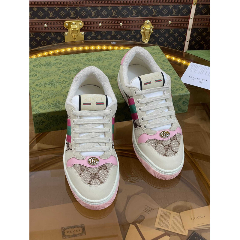 G*u*i G*u*i screener lace-up sneakers pink
