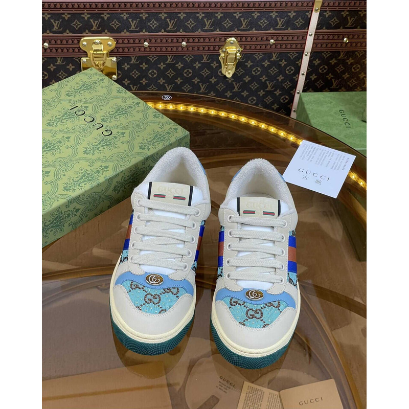G*u*i G*u*i screener lace-up sneakers  blue