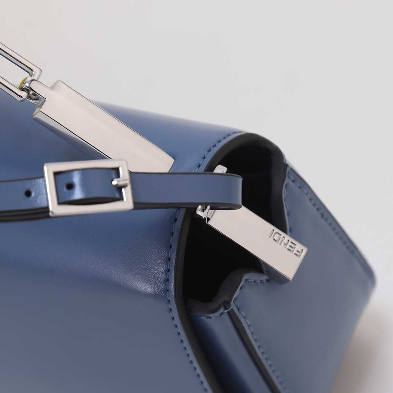 F**di first sight leather mini bag blue