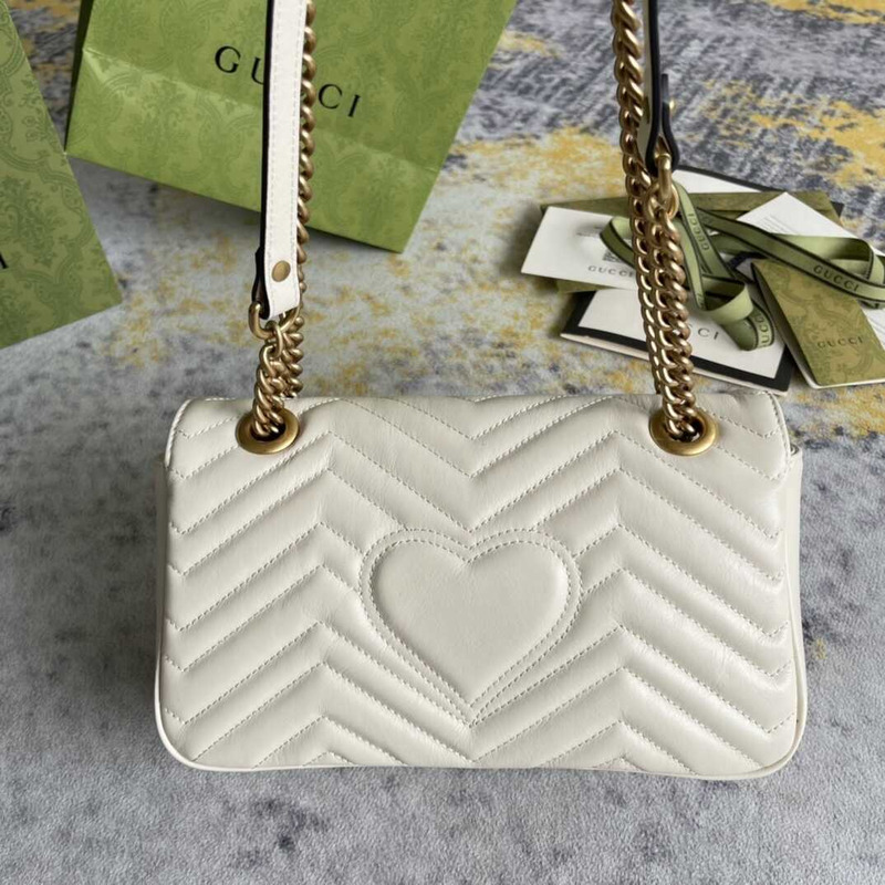 GG Marmont Small Shoulder Bag White