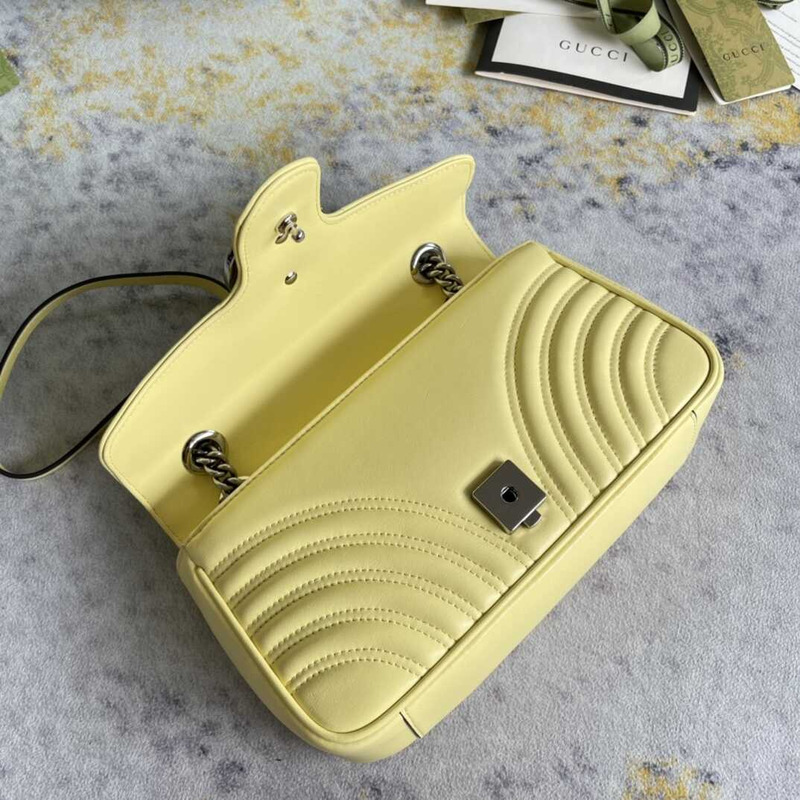 GG Marmont Small Shoulder Bag Yellow