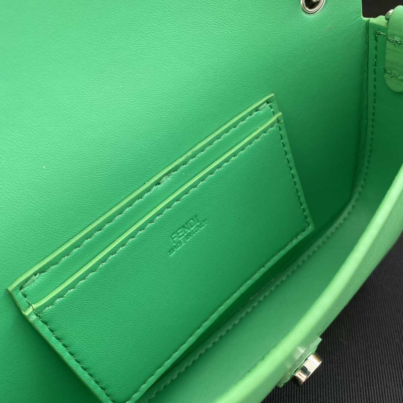 F**di baguette phone pouch green