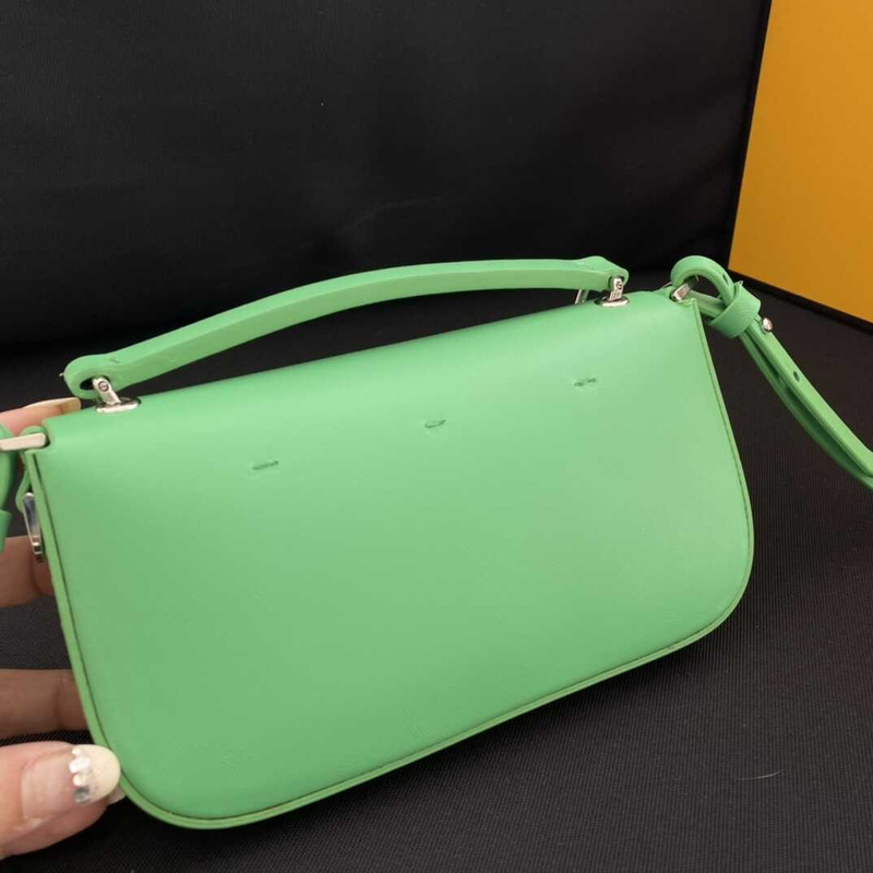 F**di baguette phone pouch green