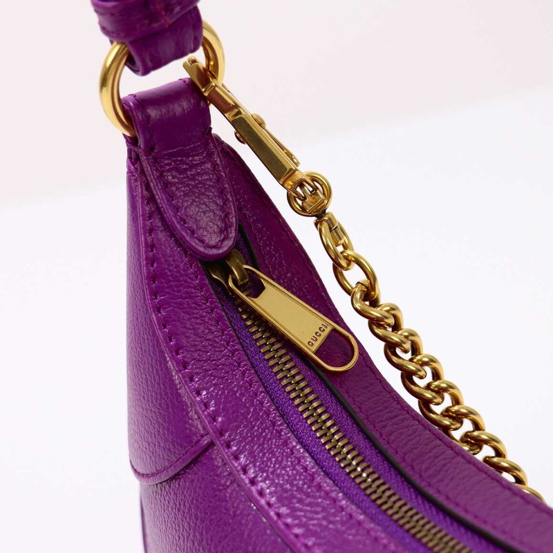 G*u*i aphrodite small crescent shoulder bag purple