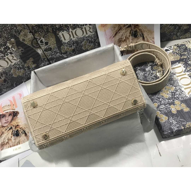 D*or lady d-lite tote bag beige