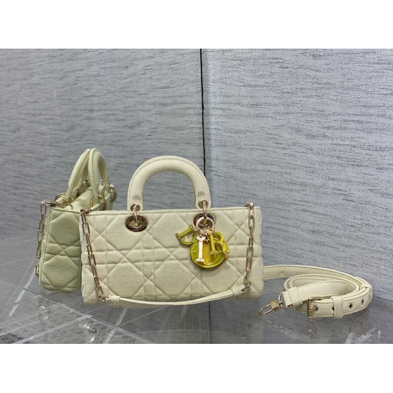ch**an D*or lady d-joy bag beige
