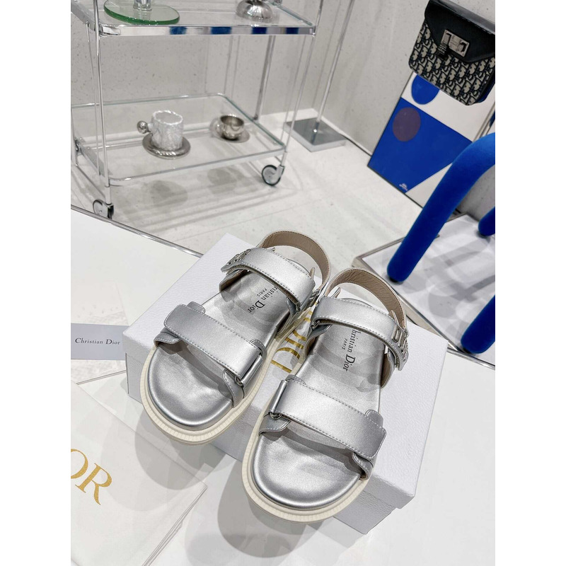 D*or D*oract sandal saffron silver  lambskin