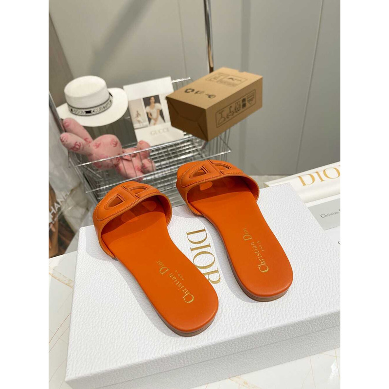 D*or d-club slide calfskin orange