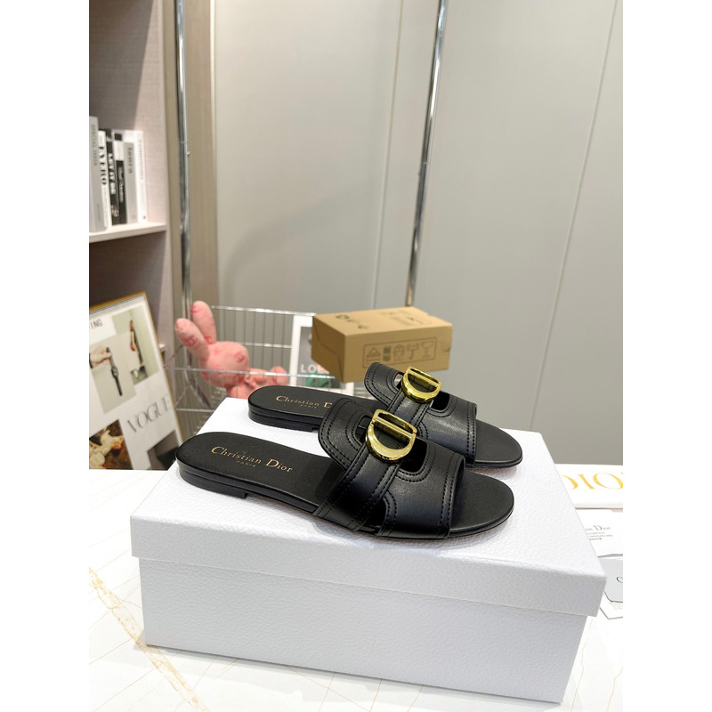 D*or 30 montaigne slide calfskin black