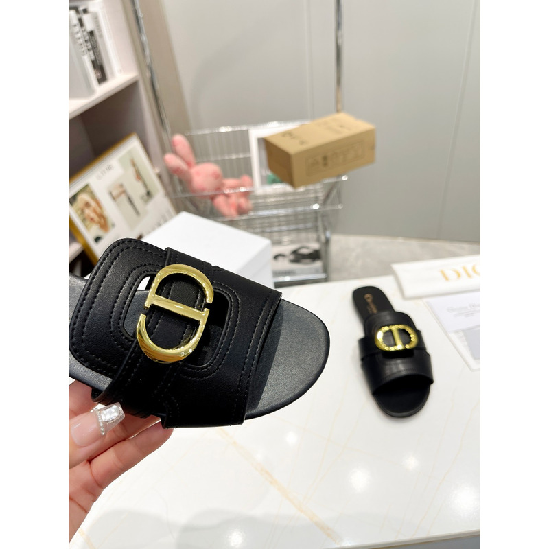 D*or 30 montaigne slide calfskin black