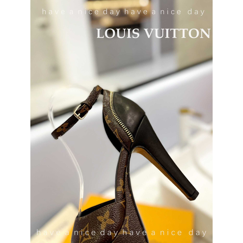 l**is V*t*n afterglow platform sandal monogram
